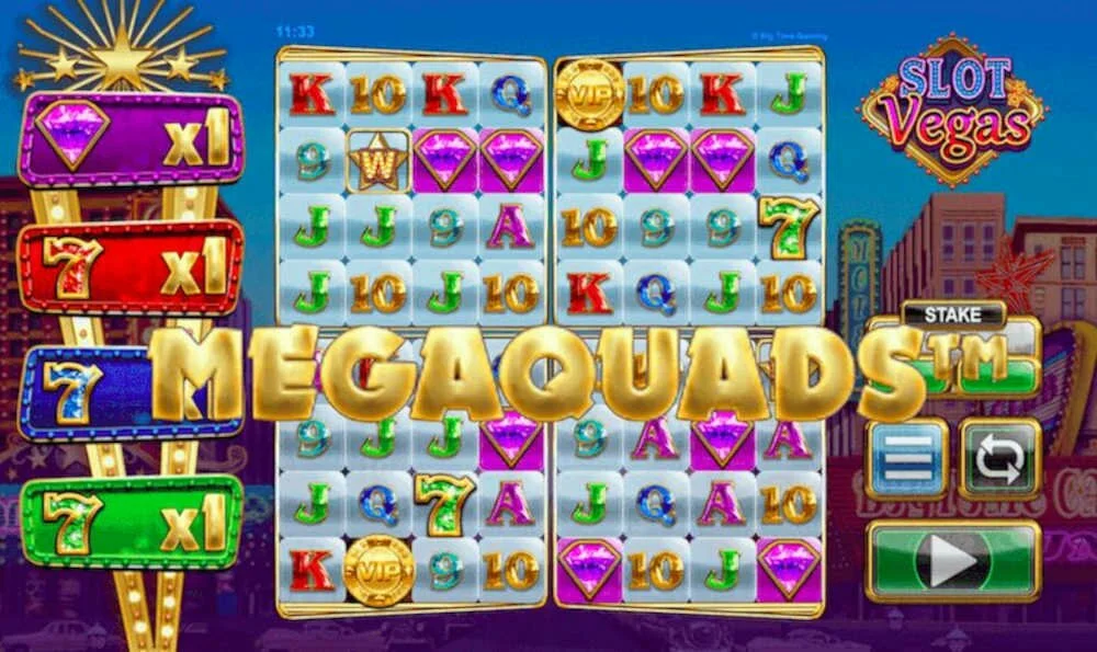 Big Time Gaming Slot Vegas Megaquads